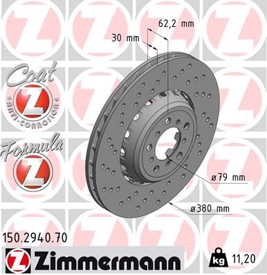 Zimmermann Front Left Brake Disc