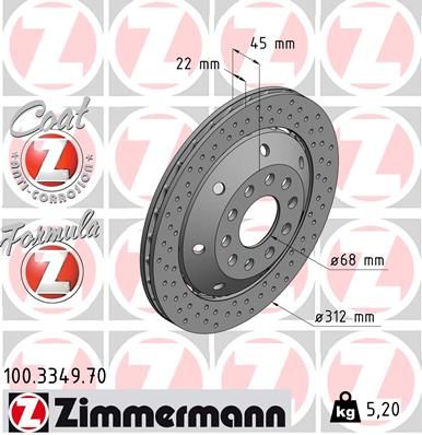 RS4 B5 Rear Left Brake Disc