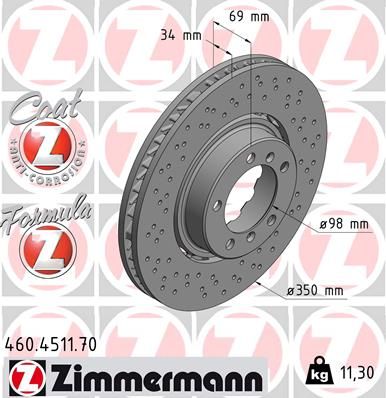 991 Carrera & 4S Front Right Brake Disc